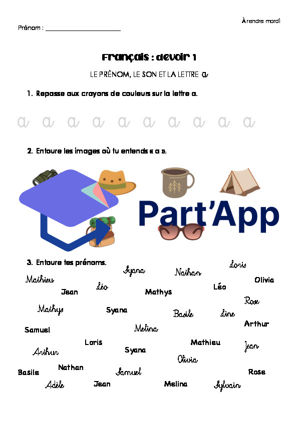 Français 3H - Devoirs (période 1)_2