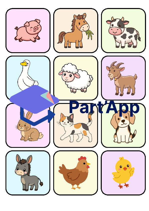 Mémory des animaux de la ferme_4