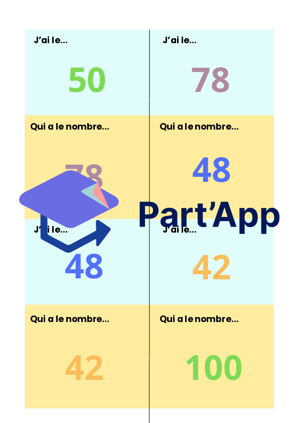J'ai...qui a... nombres jusqu'à 100_16