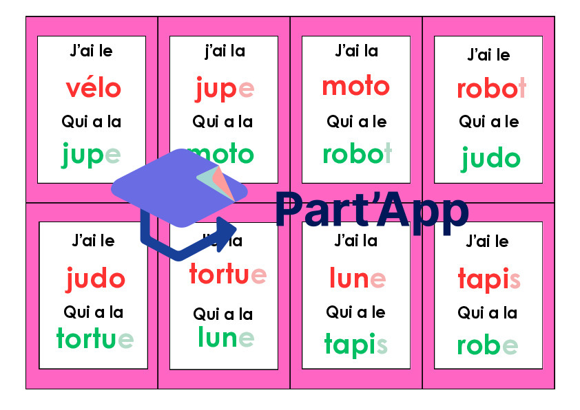 Jeu "J'ai... qui a..." version mots simples_2