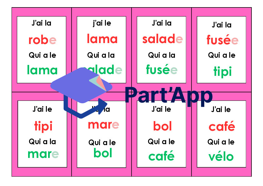 Jeu "J'ai... qui a..." version mots simples_4