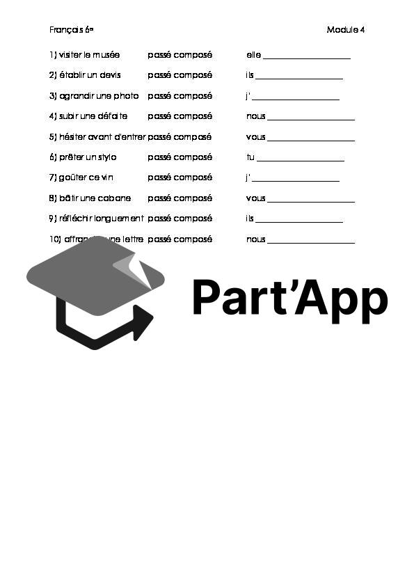 Evaluation de français 6e année Module 4 conj + voc_4