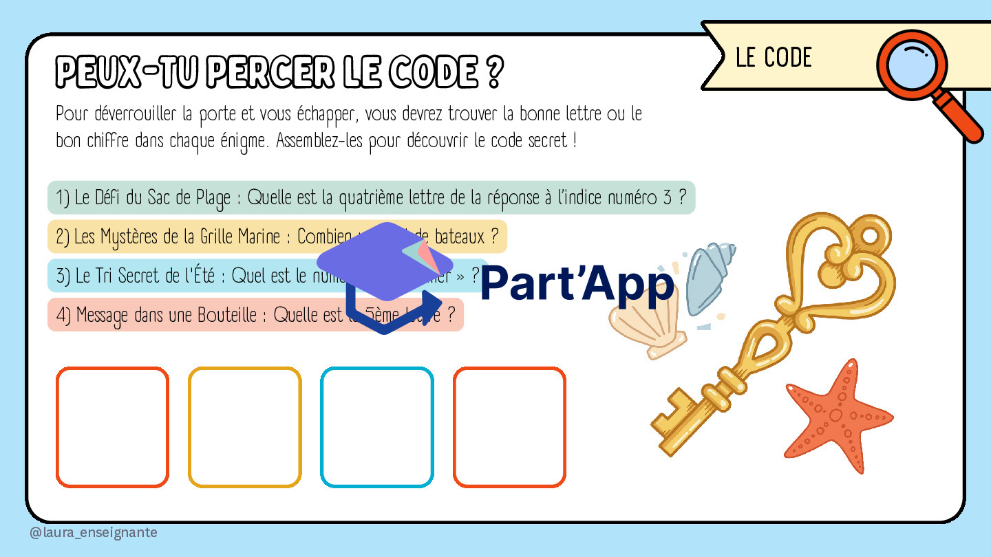 🏖️ Escape Game "Fin de Vacances" – 5P_8