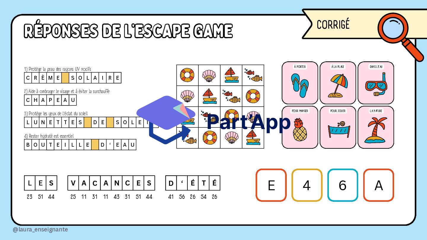 🏖️ Escape Game "Fin de Vacances" – 5P_9