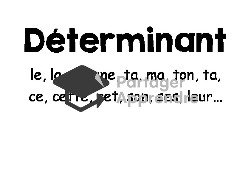 Affichage - Les classes grammaticales_4