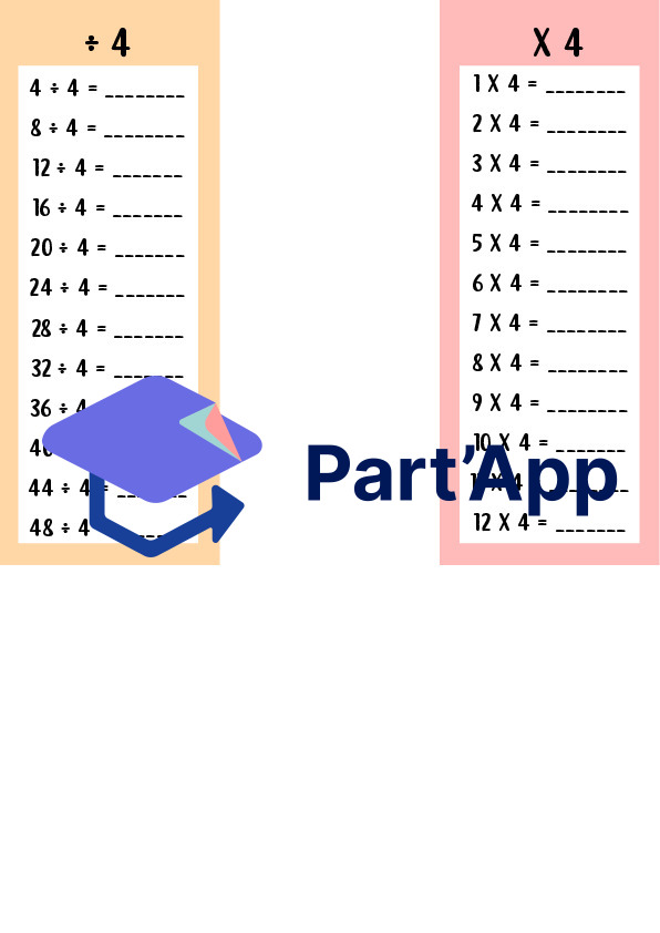 Flashcards Bandes Mathématiques – Multiplications et Divisions (0 à 12)_6