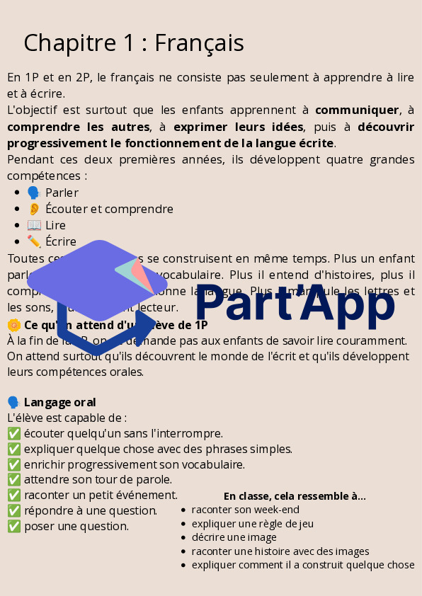 Guide d'enseignement 1P-2P en lien avec le PER_6