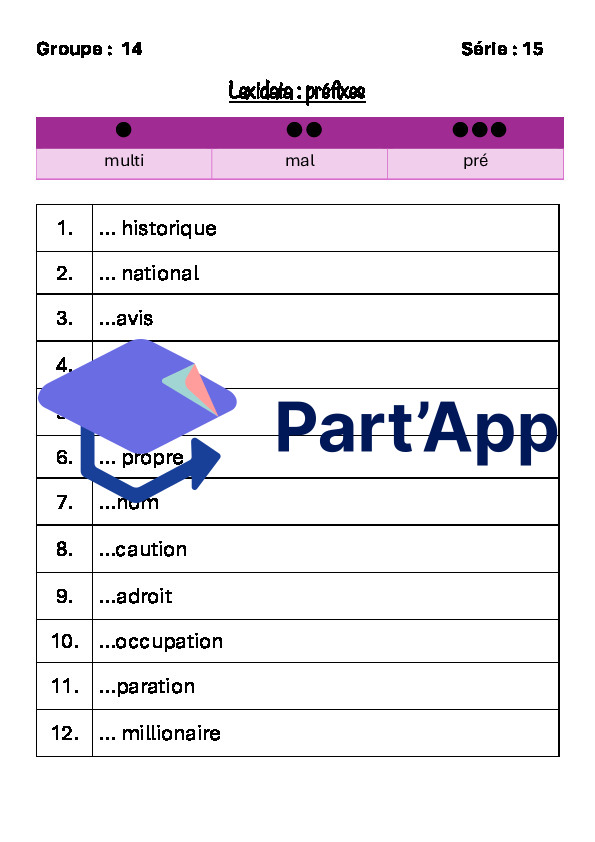Lexidata : 4 fiches préfixes et suffixes_4