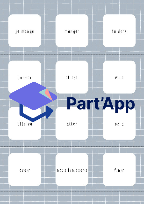 Français 5P Atelier Memory - verbes à l'infinitif - verbes conjugués_37