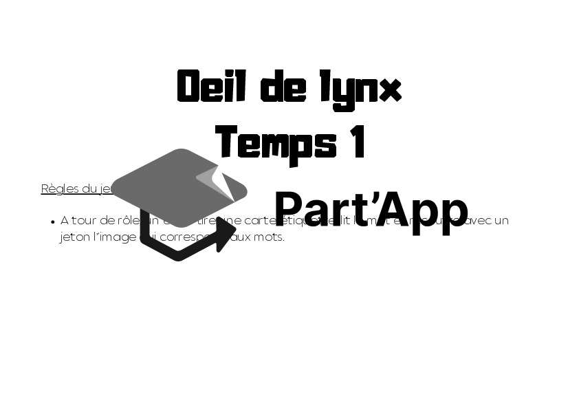 Jeu 3H : œil de lynx - sons T1_3