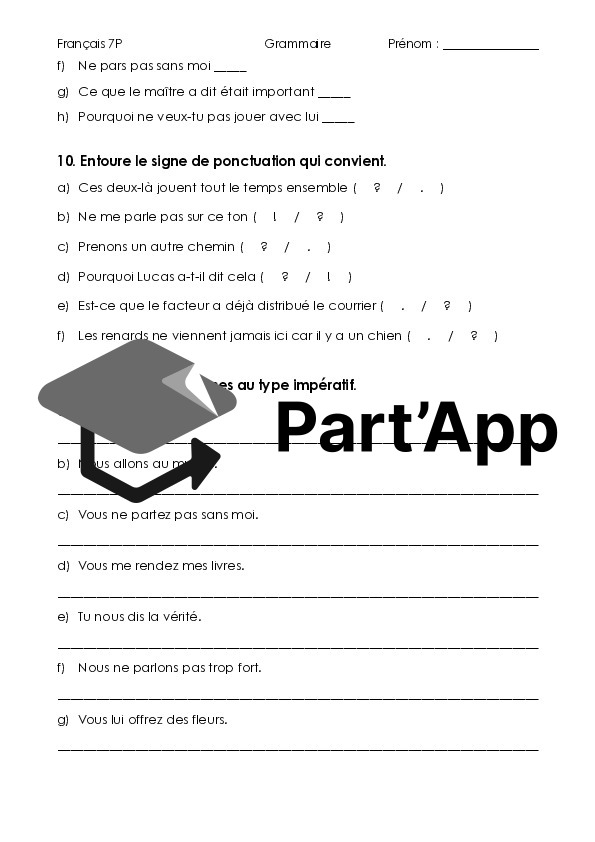 Les types de phrases (déclaratives, interrogative, impérative, exclamative)_8