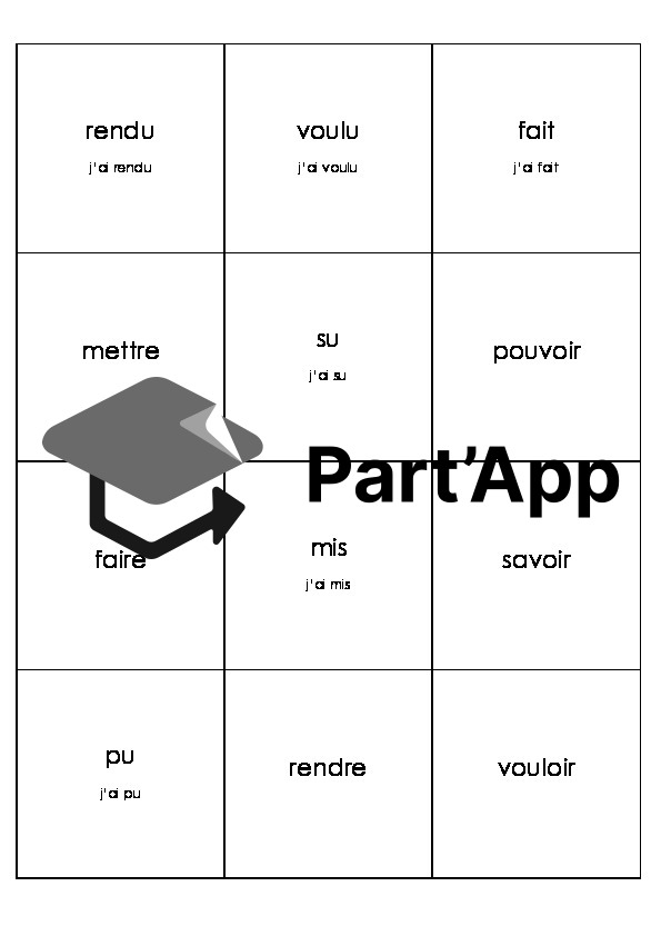 Memory - participes passés (passé composé)_4