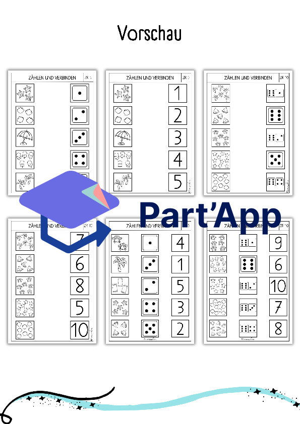 Mathe - Arbeitsblätter für Kindergarten: Sommer_3