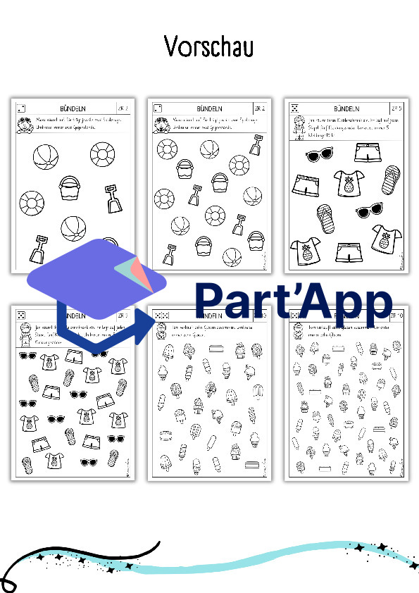 Mathe - Arbeitsblätter für Kindergarten: Sommer_6