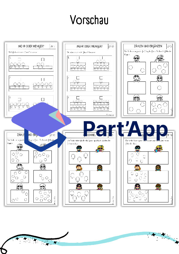 Mathe - Arbeitsblätter für Kindergarten: Sommer_7