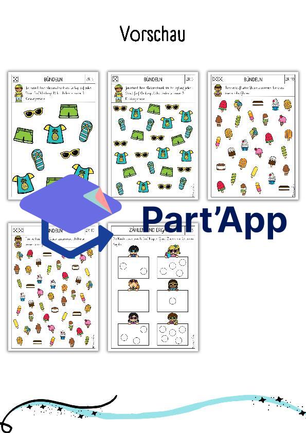 Mathe - Arbeitsblätter für Kindergarten: Sommer_9