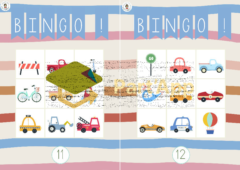 🚙  Bingo ! – Les véhicules 🚗_7