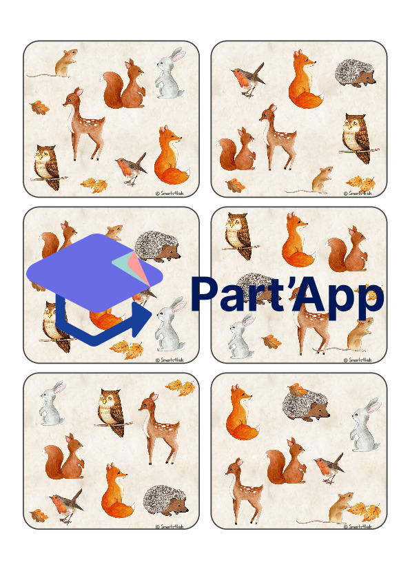 🌳 Jeu des animaux de la forêt Que manque-t-il ?  Jeu d'automne_6