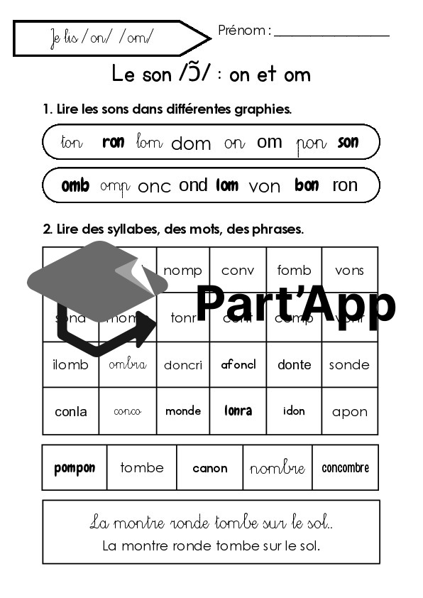 MER 3H : fiches de lecture syllabes, mots et phrases en lien avec le temps 3_11