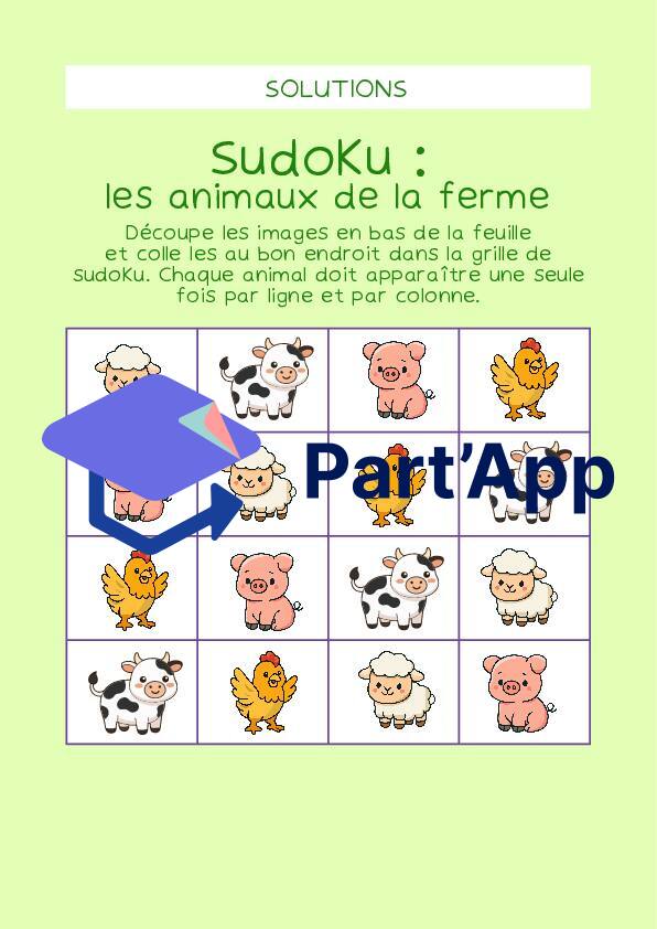 Sudoku les animaux de la forêt_3