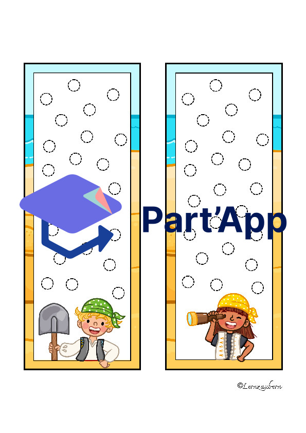 Grafomotorik und Zählen (Piraten / Kindergarten)_63
