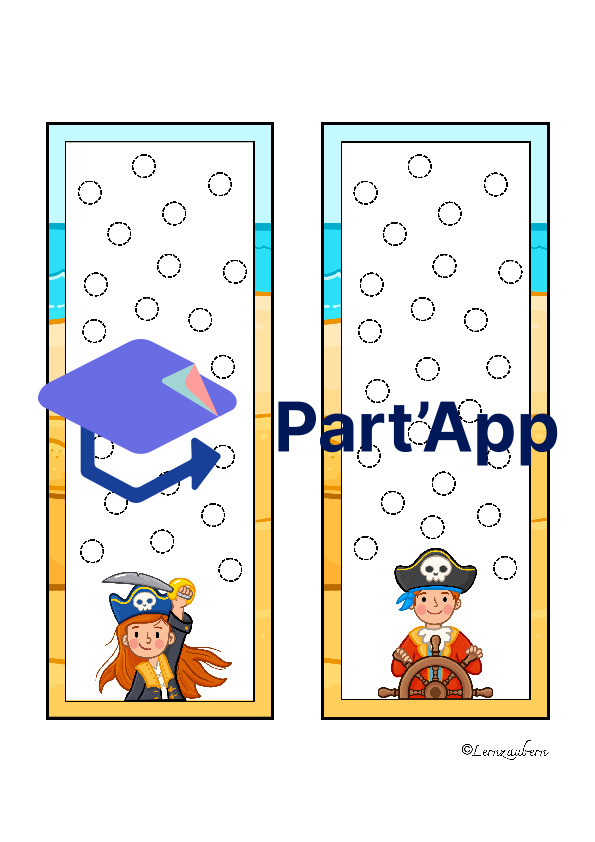 Grafomotorik und Zählen (Piraten / Kindergarten)_64