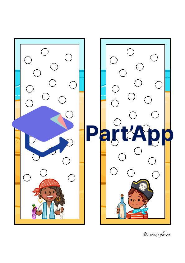 Grafomotorik und Zählen (Piraten / Kindergarten)_65