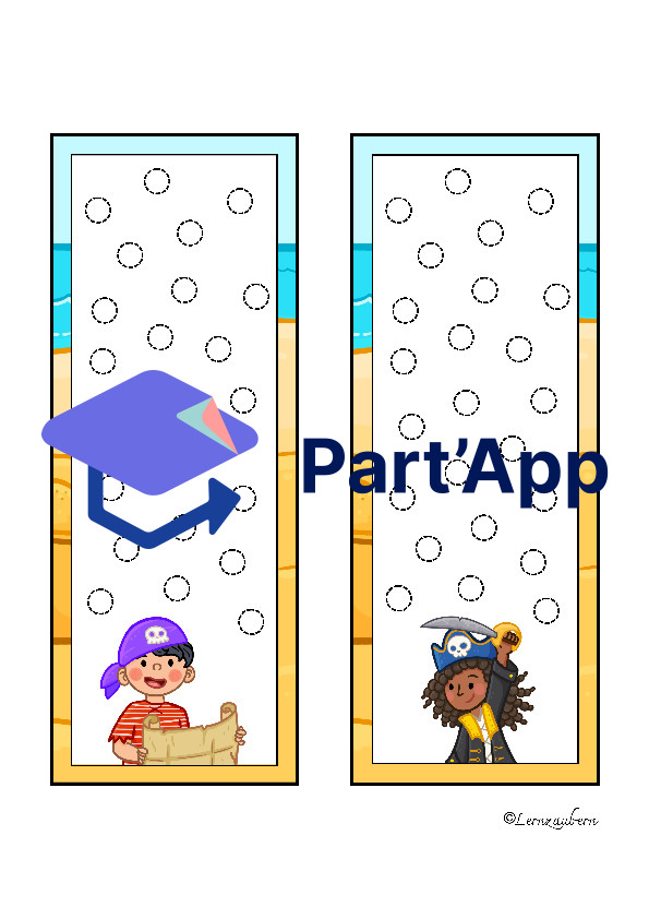 Grafomotorik und Zählen (Piraten / Kindergarten)_68