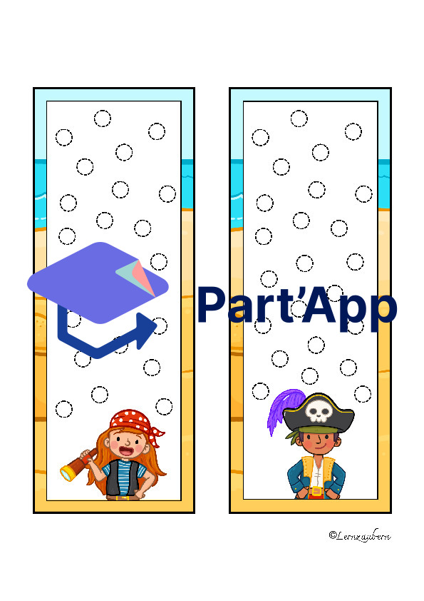 Grafomotorik und Zählen (Piraten / Kindergarten)_69