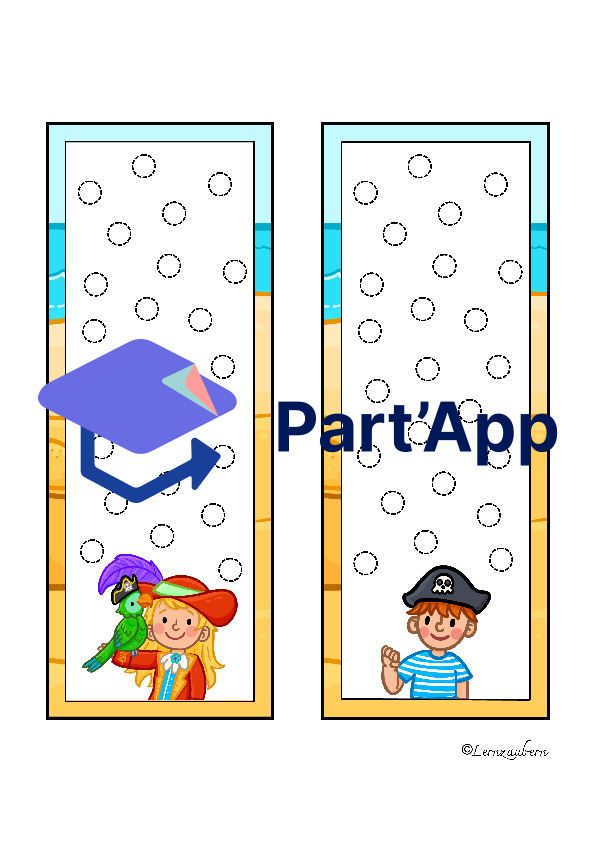 Grafomotorik und Zählen (Piraten / Kindergarten)_70