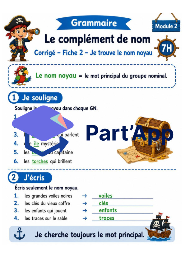 Grammaire 7H – Module 2 : le complément de nom_8