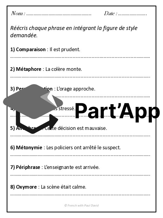 Les figures de style - 6 exercices corrigés_4