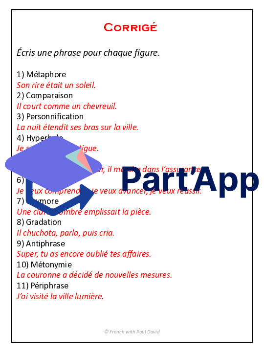 Les figures de style - 6 exercices corrigés_7