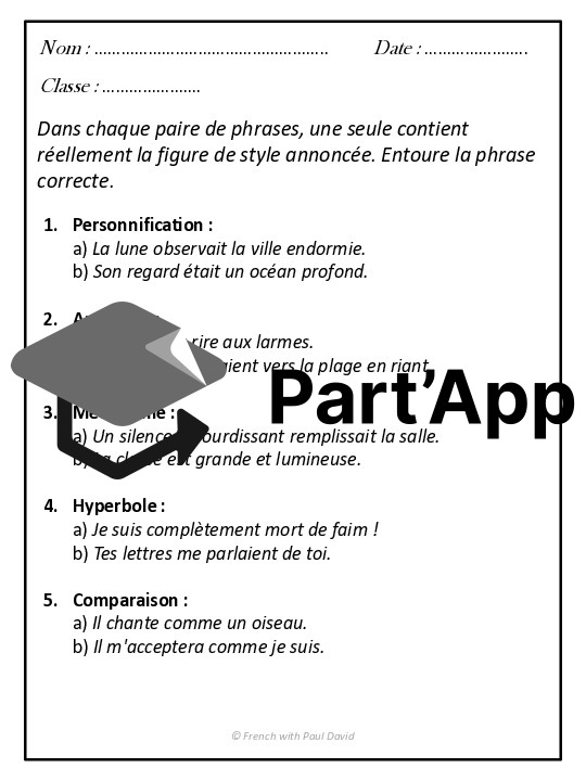 Les figures de style - 6 exercices corrigés_10