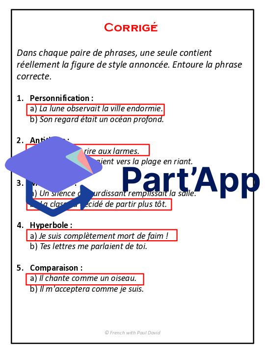 Les figures de style - 6 exercices corrigés_11