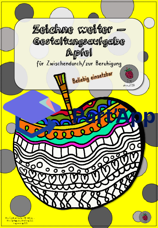 Zeichne weiter_2 Gestaltungsaufgabe Apfel_2