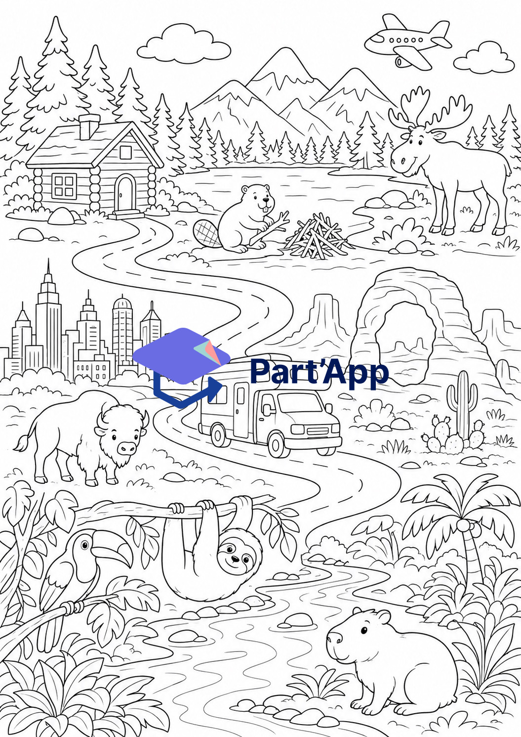 Coloriages sur l'Amérique_8