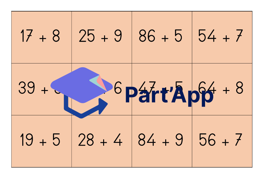 Memory additions/soustractions avec passage à la dizaine_14
