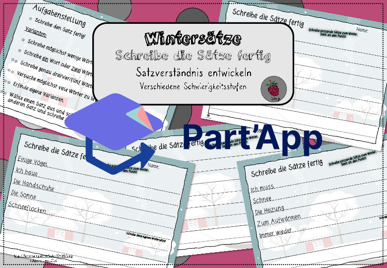 Wintersätze - Schreibe die Sätze fertig_2