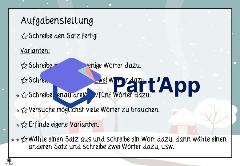Wintersätze - Schreibe die Sätze fertig_3