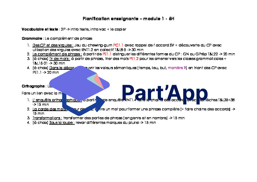 Module 1 nouveaux MER français 6H : Plan de travail, voc, activités ritulalisées, ETA_3