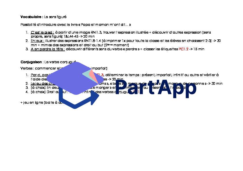 Module 1 nouveaux MER français 6H : Plan de travail, voc, activités ritulalisées, ETA_4