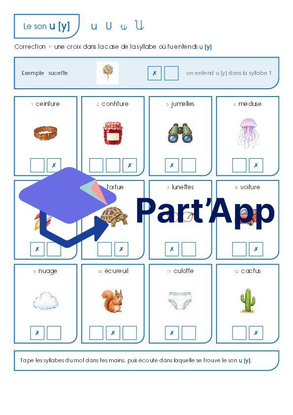 son u [y] : dans quelle syllabe ? (temps 1 - 3P)_3