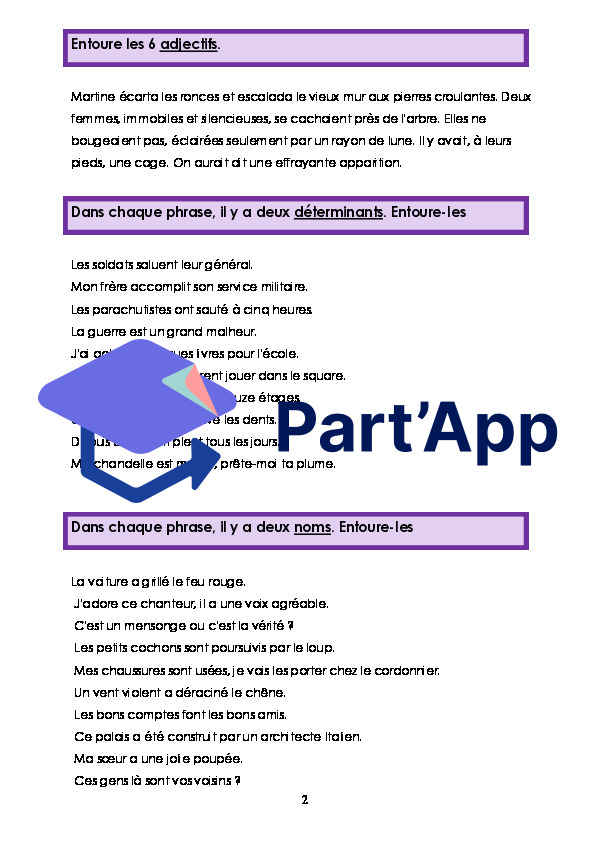 6P - La classe des mots  - Dossier de révision_3