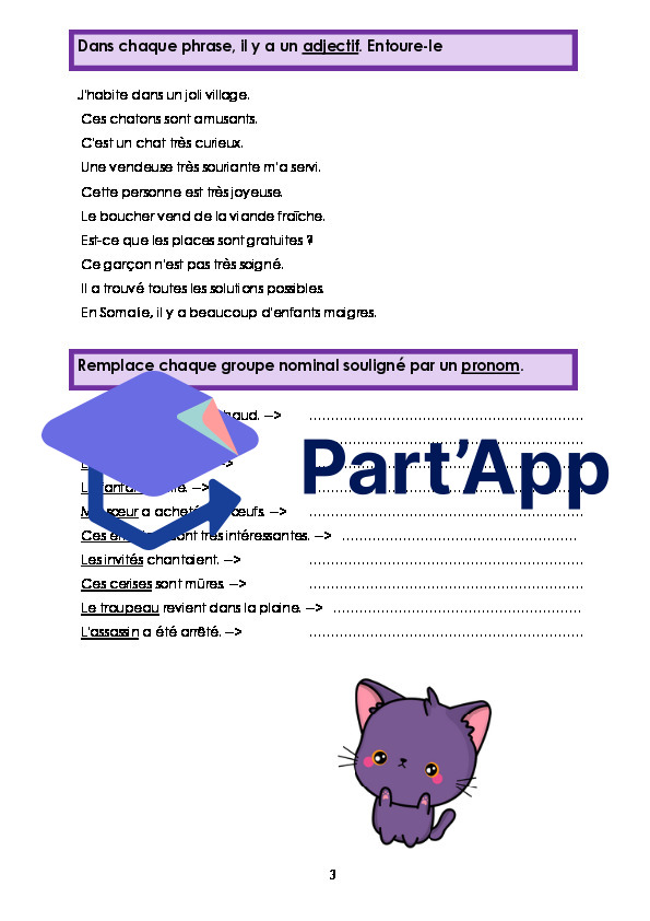 6P - La classe des mots  - Dossier de révision_4