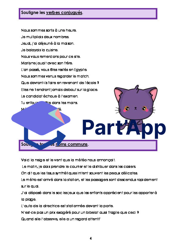 6P - La classe des mots  - Dossier de révision_5