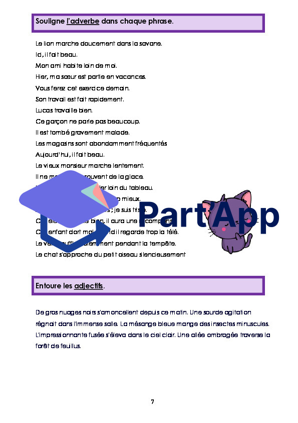 6P - La classe des mots  - Dossier de révision_8