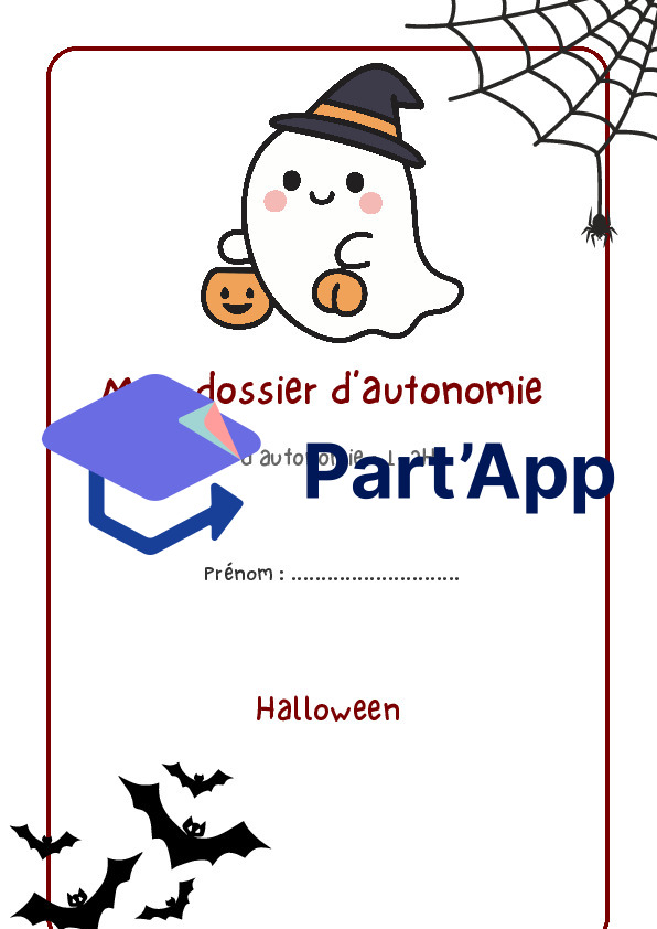 Dossier d'autonomie Halloween 1-2H : 15 Activités et Exercices_2