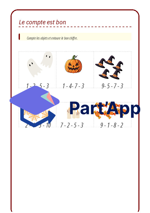 Dossier d'autonomie Halloween 1-2H : 15 Activités et Exercices_5