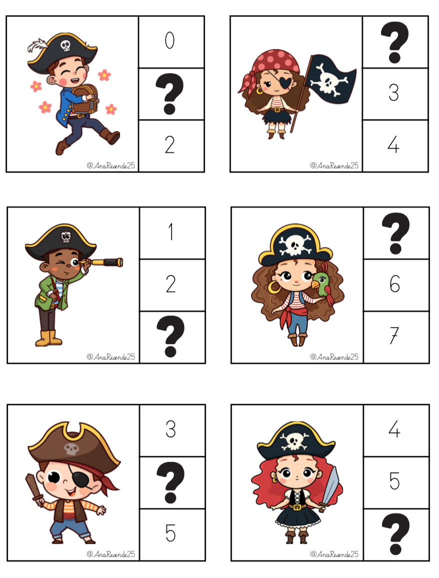 Chiffres mystères de 0 à 12 - pirates_2